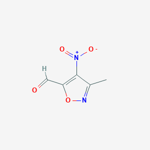 molecular formula C5H4N2O4 B1607819 3-Methyl-4-nitroisoxazole-5-carbaldehyde CAS No. 6436-64-2