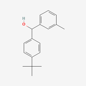 molecular formula C18H22O B1607828 4-tert-Butyl-3'-methylbenzhydrol CAS No. 842140-68-5