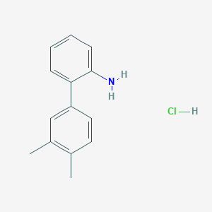 molecular formula C14H16ClN B1607829 3',4'-Dimethyl-biphenyl-2-ylamine hydrochloride CAS No. 1049745-38-1
