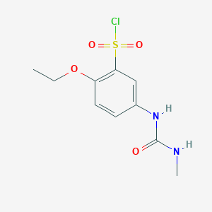 molecular formula C10H13ClN2O4S B1607831 2-Ethoxy-5-(3-methyl-ureido)-benzenesulfonyl chloride CAS No. 680618-13-7