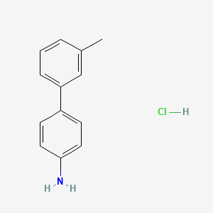 molecular formula C13H14ClN B1607834 3'-Methyl-[1,1'-biphenyl]-4-amine hydrochloride CAS No. 811842-51-0