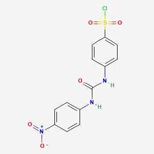 4-[(4-nitrophenyl)carbamoylamino]benzenesulfonyl Chloride