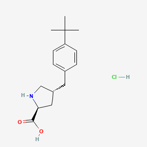 (2S,4R)-4-(4-(tert-Butyl)benzyl)pyrrolidine-2-carboxylic acid hydrochloride