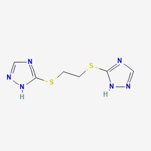 molecular formula C6H8N6S2 B1607861 3-([2-(4H-1,2,4-Triazol-3-ylthio)ethyl]thio)-4H-1,2,4-triazole CAS No. 23988-58-1