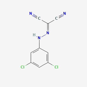 molecular formula C9H4Cl2N4 B1607864 2-[2-(3,5-Dichlorophenyl)hydrazono]malononitrile CAS No. 3780-83-4