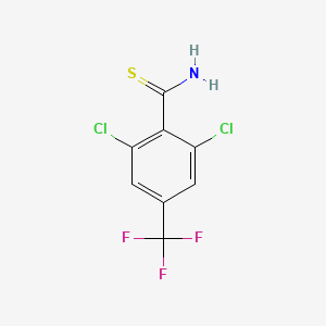 molecular formula C8H4Cl2F3NS B1607866 2,6-Dichloro-4-(trifluoromethyl)thiobenzamide CAS No. 175205-87-5