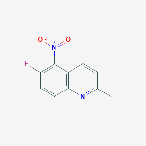 molecular formula C10H7FN2O2 B1607869 6-Fluoro-2-methyl-5-nitroquinoline CAS No. 79821-10-6