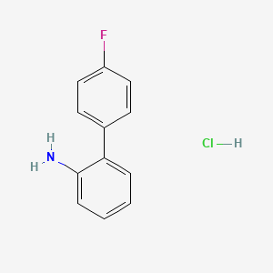 molecular formula C12H11ClFN B1607877 4'-Fluorobiphenyl-2-ylamine hydrochloride CAS No. 1049733-12-1