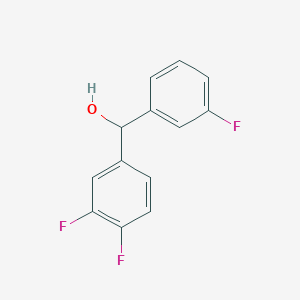 molecular formula C13H9F3O B1607882 3,3',4-三氟代二苯甲醇 CAS No. 844683-65-4