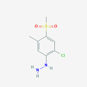 (2-Chloro-5-methyl-4-(methylsulfonyl)phenyl)hydrazine