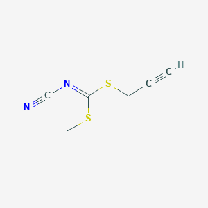 molecular formula C6H6N2S2 B1607885 Methyl prop-2-ynyl cyanocarbonimidodithioate CAS No. 52173-99-6