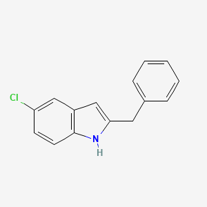 molecular formula C15H12ClN B1607891 5-氯-2-(苯甲基)-吲哚 CAS No. 227803-33-0