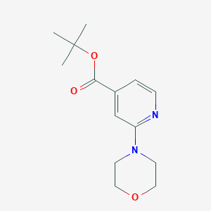 molecular formula C14H20N2O3 B1607895 2-(4-吗啉基)-吡啶-4-羧酸叔丁酯 CAS No. 295349-63-2