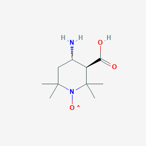 molecular formula C₁₀H₁₉N₂O₃ B016079 [(3R,4S)-4-Amino-3-carboxy-2,2,6,6-tetramethylpiperidin-1-yl]oxidanyl CAS No. 691364-98-4