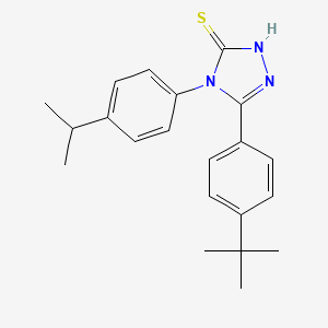 5-(4-tert-Butylphenyl)-4-(4-isopropylphenyl)-1,2,4-triazole-3-thiol