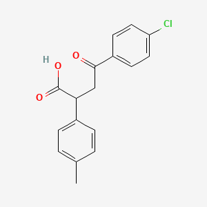 molecular formula C17H15ClO3 B1607923 4-(4-Chlorophenyl)-2-(4-methylphenyl)-4-oxobutanoic acid CAS No. 70596-90-6