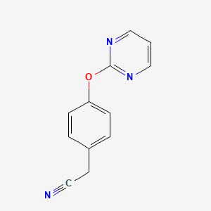 molecular formula C12H9N3O B1607924 2-[4-(2-Pyrimidinyloxy)phenyl]acetonitrile CAS No. 339105-55-4