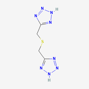 molecular formula C4H6N8S B1607927 Bis(tetrazole-5-ylmethyl)sulfide CAS No. 4900-33-8