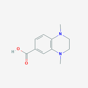 molecular formula C11H14N2O2 B1607936 1,4-二甲基-1,2,3,4-四氢喹喔啉-6-羧酸 CAS No. 844891-14-1