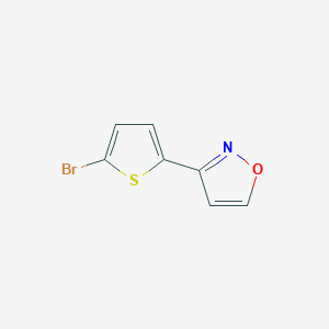 molecular formula C7H4BrNOS B1607937 3-(5-Bromo-2-thienyl)isoxazole CAS No. 175205-66-0