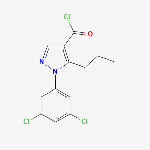 molecular formula C13H11Cl3N2O B1607938 1-(3,5-Dichlorophenyl)-5-Propyl-1H-Pyrazole-4-Carbonyl Chloride CAS No. 306936-64-1