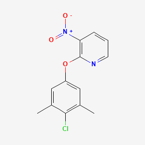 molecular formula C13H11ClN2O3 B1607940 2-(4-氯-3,5-二甲基苯氧基)-3-硝基吡啶 CAS No. 246862-63-5