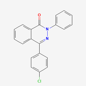 B1607942 4-(4-chlorophenyl)-2-phenyl-1(2H)-phthalazinone CAS No. 57709-77-0