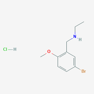 molecular formula C10H15BrClNO B1607946 N-(5-Bromo-2-methoxybenzyl)ethanamine hydrochloride CAS No. 869949-75-7