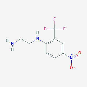 molecular formula C9H10F3N3O2 B1607947 N1-(4-Nitro-2-trifluoromethyl-phenyl)-ethane-1,2-diamine CAS No. 347355-57-1