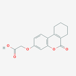 molecular formula C15H14O5 B1607958 [(6-oxo-7,8,9,10-tetrahydro-6H-benzo[c]chromen-3-yl)oxy]acetic acid CAS No. 325737-63-1
