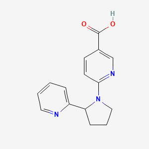 6-[2-(Pyridin-2-yl)pyrrolidin-1-yl]pyridine-3-carboxylic acid