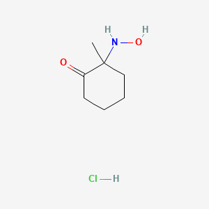 2-(Hydroxyamino)-2-methylcyclohexan-1-one hydrochloride