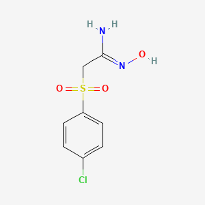 molecular formula C8H9ClN2O3S B1607975 (4-Chlorophenylsulfonyl)acetamidoxime CAS No. 70661-64-2