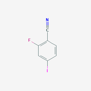 molecular formula C7H3FIN B160798 2-Fluoro-4-iodobenzonitrile CAS No. 137553-42-5
