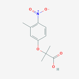 2-Methyl-2-(3-methyl-4-nitrophenoxy)propanoic acid