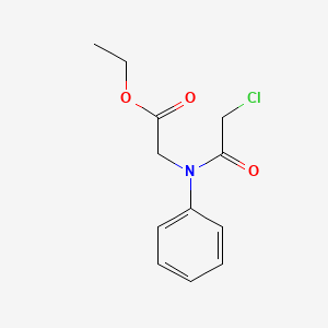 molecular formula C12H14ClNO3 B1607987 Ethyl [(chloroacetyl)(phenyl)amino]acetate CAS No. 51114-26-2