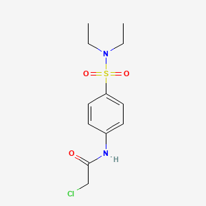 molecular formula C12H17ClN2O3S B1607990 2-chloro-N-[4-(diethylsulfamoyl)phenyl]acetamide CAS No. 35974-23-3