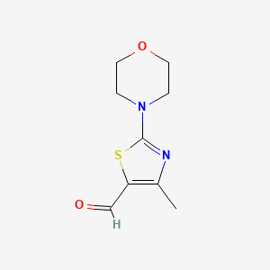 molecular formula C9H12N2O2S B1607991 4-Methyl-2-morpholin-4-yl-1,3-thiazole-5-carbaldehyde CAS No. 90437-72-2