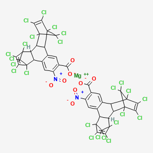 molecular formula C42H12Cl24MgN2O8 B1607992 Magnesium bis(1,2,3,4,5,6,7,8,13,13,14,14-dodecachloro-1,4,4a,4b,5,8,8a,12b-octahydro-11-nitro-1,4:5,8-dimethanotriphenylene-10-carboxylate) CAS No. 83877-99-0