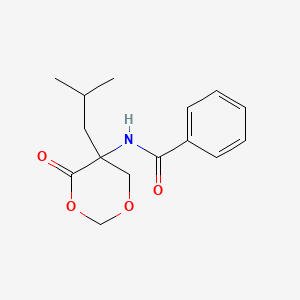 molecular formula C15H19NO4 B1607995 N-[5-(2-methylpropyl)-4-oxo-1,3-dioxan-5-yl]benzamide CAS No. 51127-26-5