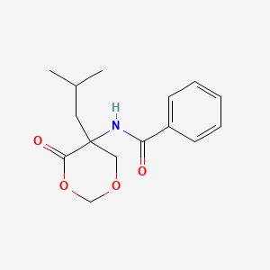 N-[5-(2-methylpropyl)-4-oxo-1,3-dioxan-5-yl]benzamide