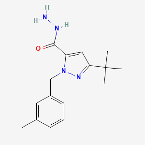 3-(Tert-butyl)-1-(3-methylbenzyl)-1h-pyrazole-5-carbohydrazide