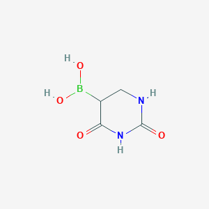 molecular formula C4H7BN2O4 B1607998 (2,4-Dioxohexahydropyrimidin-5-yl)boronic acid CAS No. 306935-91-1