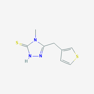 molecular formula C8H9N3S2 B1608000 4-Methyl-5-(3-thienylmethyl)-4H-1,2,4-triazole-3-thiol CAS No. 262610-50-4