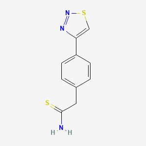2-[4-(1,2,3-Thiadiazol-4-YL)phenyl]ethanethioamide