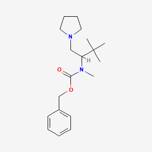 (2,2-Dimethyl-1-pyrrolidin-1-ylmethyl-propyl)-methyl-carbamic acid benzyl ester
