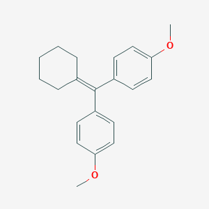 molecular formula C21H24O2 B160801 1-(Cyclohexylidene(4-methoxyphenyl)methyl)-4-methoxybenzene CAS No. 10218-57-2