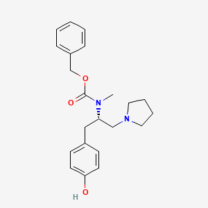 molecular formula C22H28N2O3 B1608011 (S)-Benzyl (1-(4-hydroxyphenyl)-3-(pyrrolidin-1-yl)propan-2-yl)(methyl)carbamate CAS No. 675602-71-8
