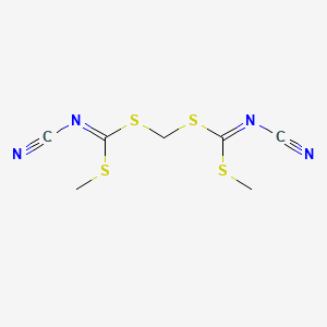 molecular formula C7H8N4S4 B1608016 Methylenebis(methylcyanocarbonimidothioate) CAS No. 58585-53-8