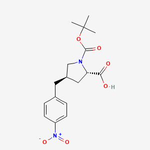 (2S,4R)-1-(tert-Butoxycarbonyl)-4-(4-nitrobenzyl)pyrrolidine-2-carboxylic acid
